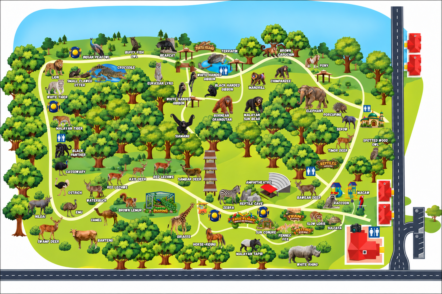 Peta Zoo Melaka 2026